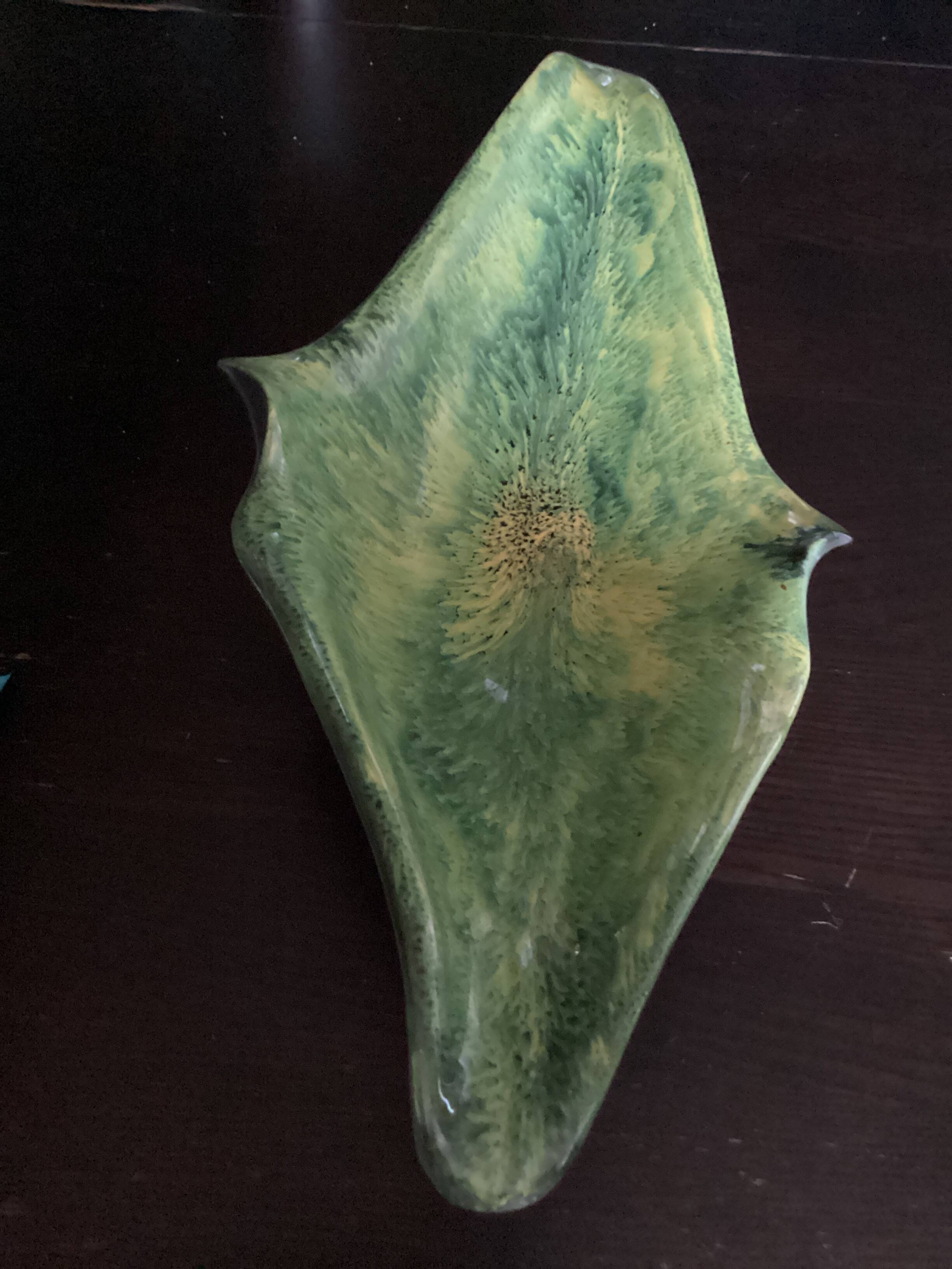 Ceramic catchall signed dimensions: height - 16 cm - width - 51 cm -