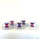 Set of 5 porcelain cups Franco Pozzi, Italy, 1970