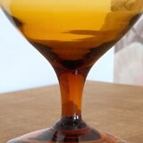 Marbled orange vase