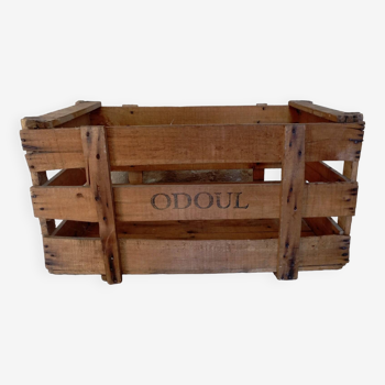 Large old wooden crate