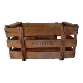 Large old wooden crate