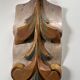 Panneau ancien en bois sculpté au décor de feuillage