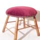 Old stool pads velvet red