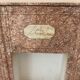 Cheminée art déco en marbre rose veiné XX siècle