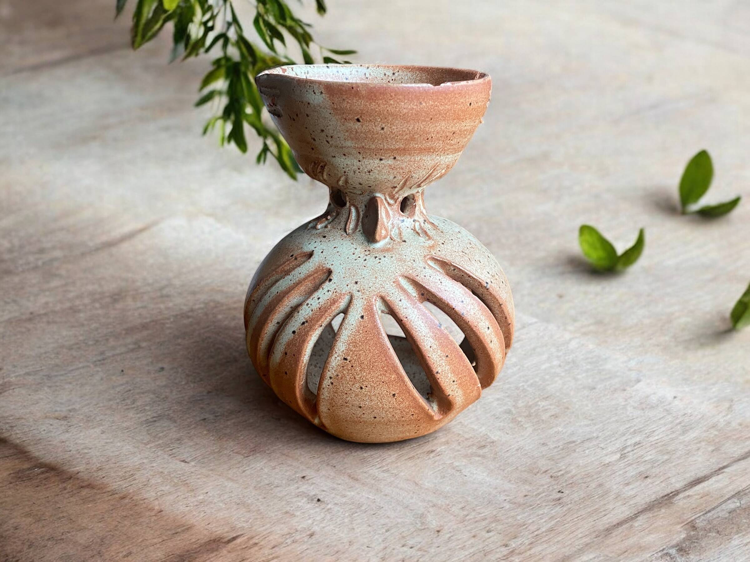 Vintage zoomorphic ceramic perfume burner from Vallauris - 1970