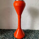 1970's Italian ashtray in mandarin orange plastic with its Space Age tulip foot
