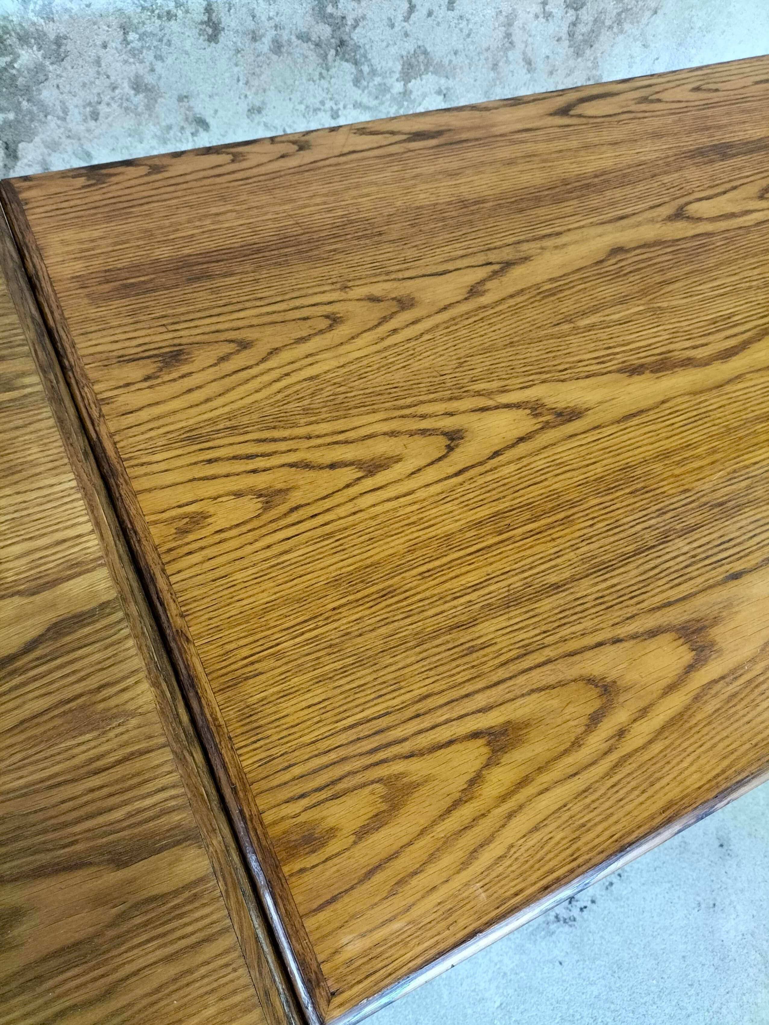 Farmhouse style dining table.