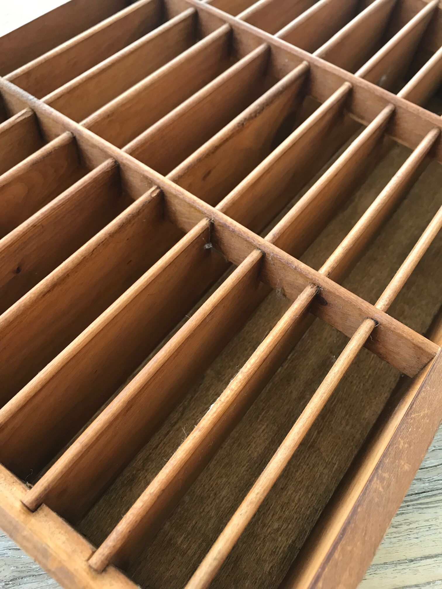 Wooden workshop locker