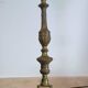 Gold metal tripod lamp