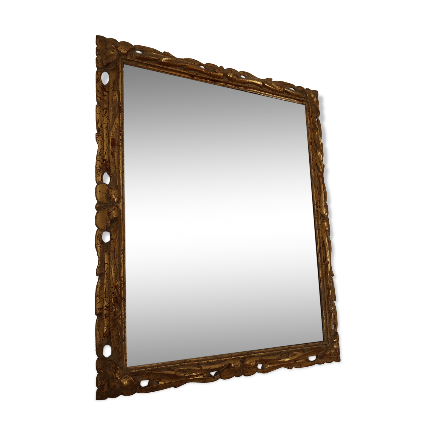 Mirror frame gilded foliage - 51x41cm