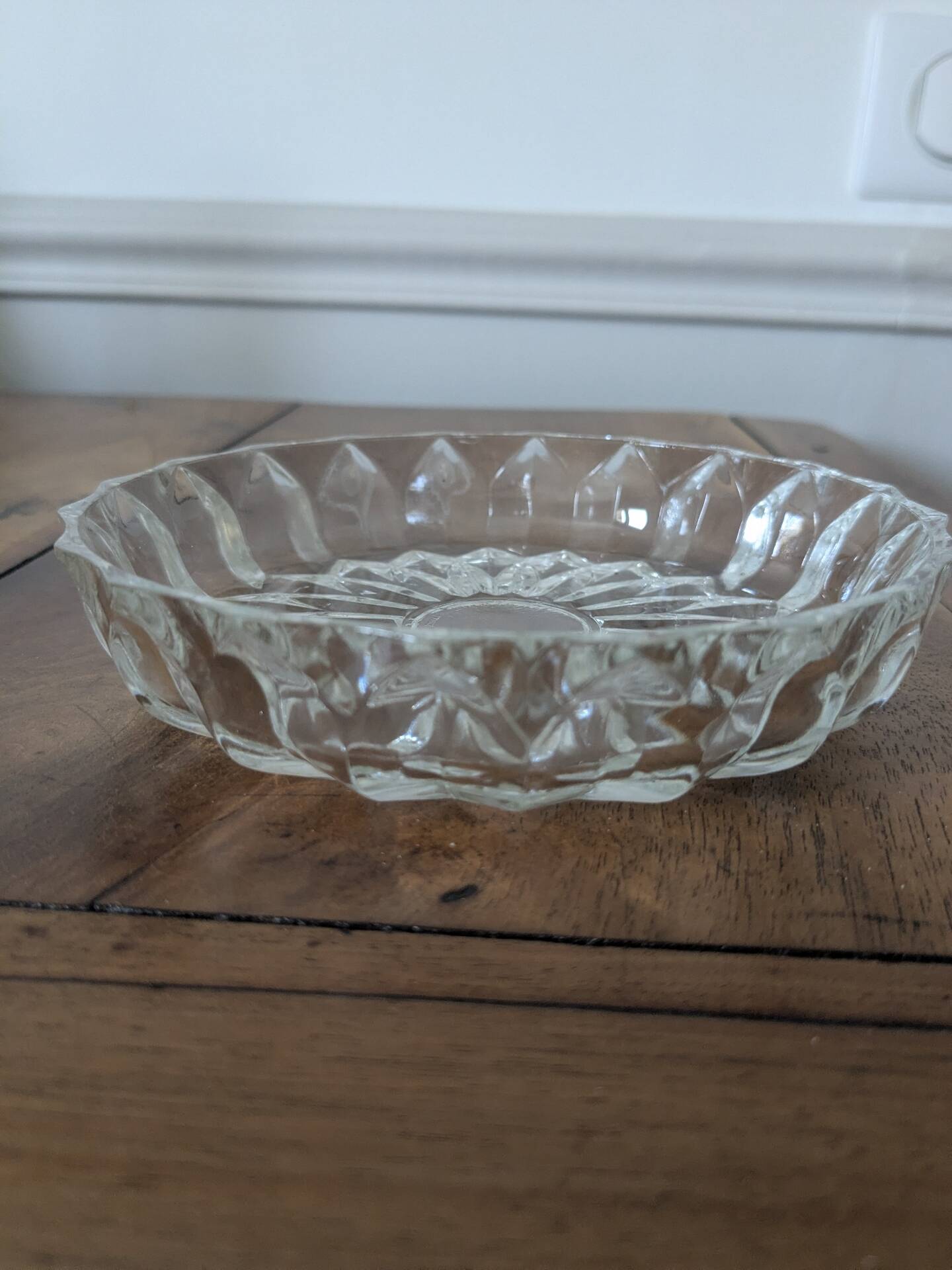 Cut glass tray