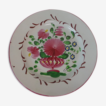 Assiette decorative st Clement decor floral