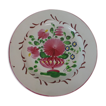 Decorative plate st Clement floral decoration