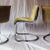 Set of 3 lounge chairs for Cidue, 1970s