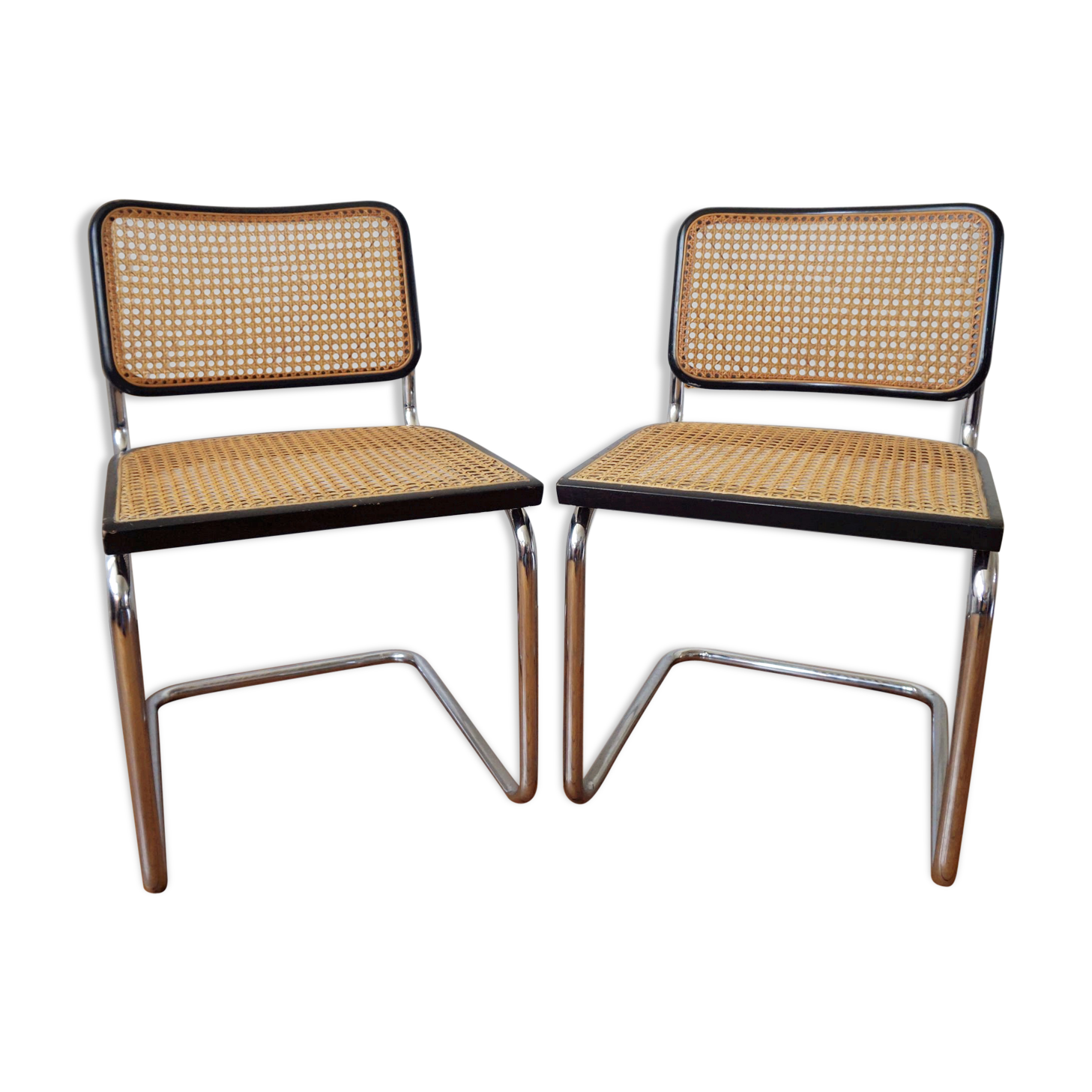 Pair of Cesca B32 chairs by Marcel Breuer