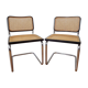 Pair of Cesca B32 chairs by Marcel Breuer