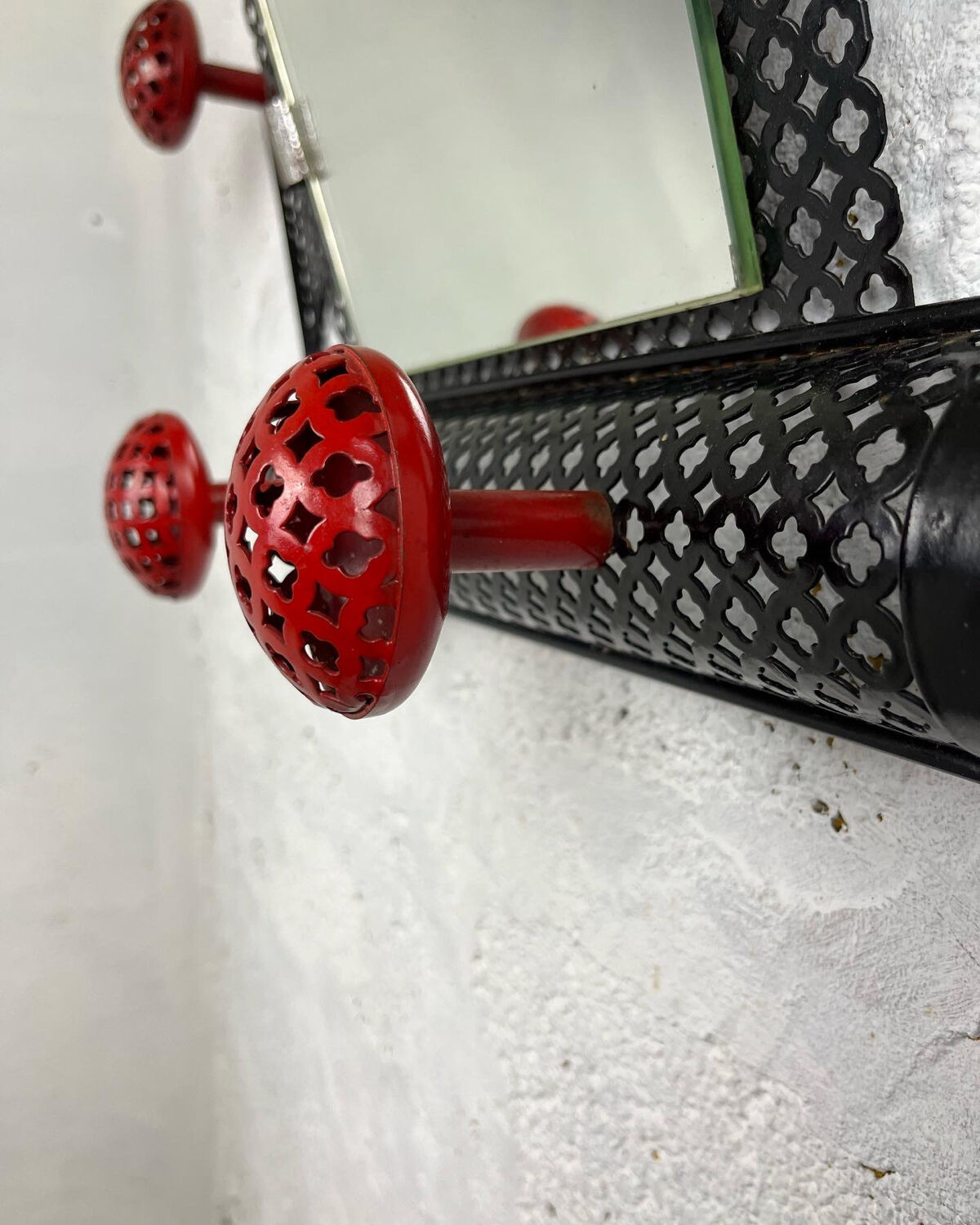 Coat rack perforated sheet metal