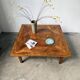 1940 marquetry oak coffee table