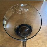 Broc pichet  à eau en verre fumé