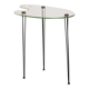 GLASS ARTIST'S PALETTE SIDE TABLE, CIRCA 1960S