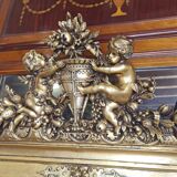 golden mirror with angels