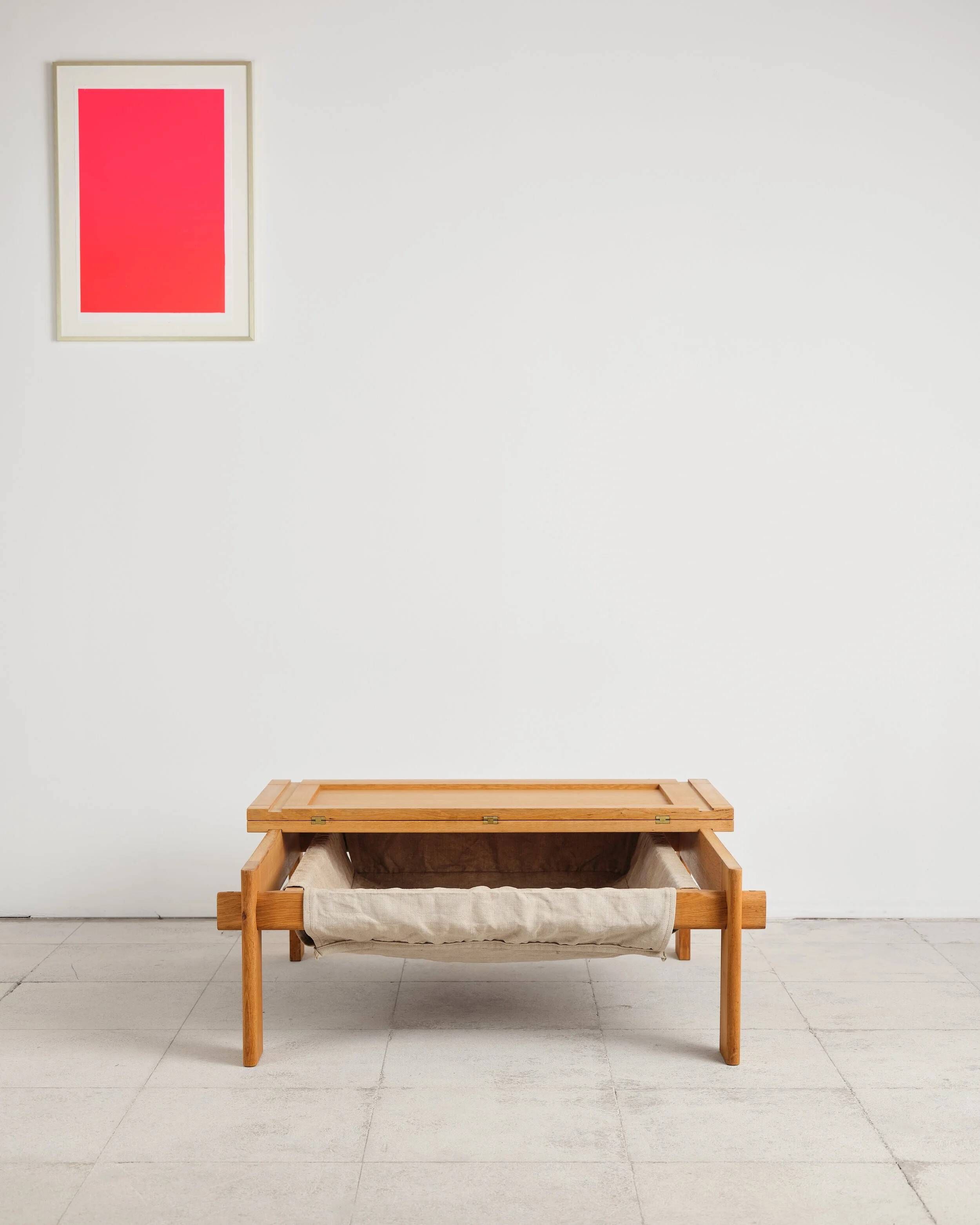 Large brutalist coffee table by Tage Poulsen, Denmark, 1960s.