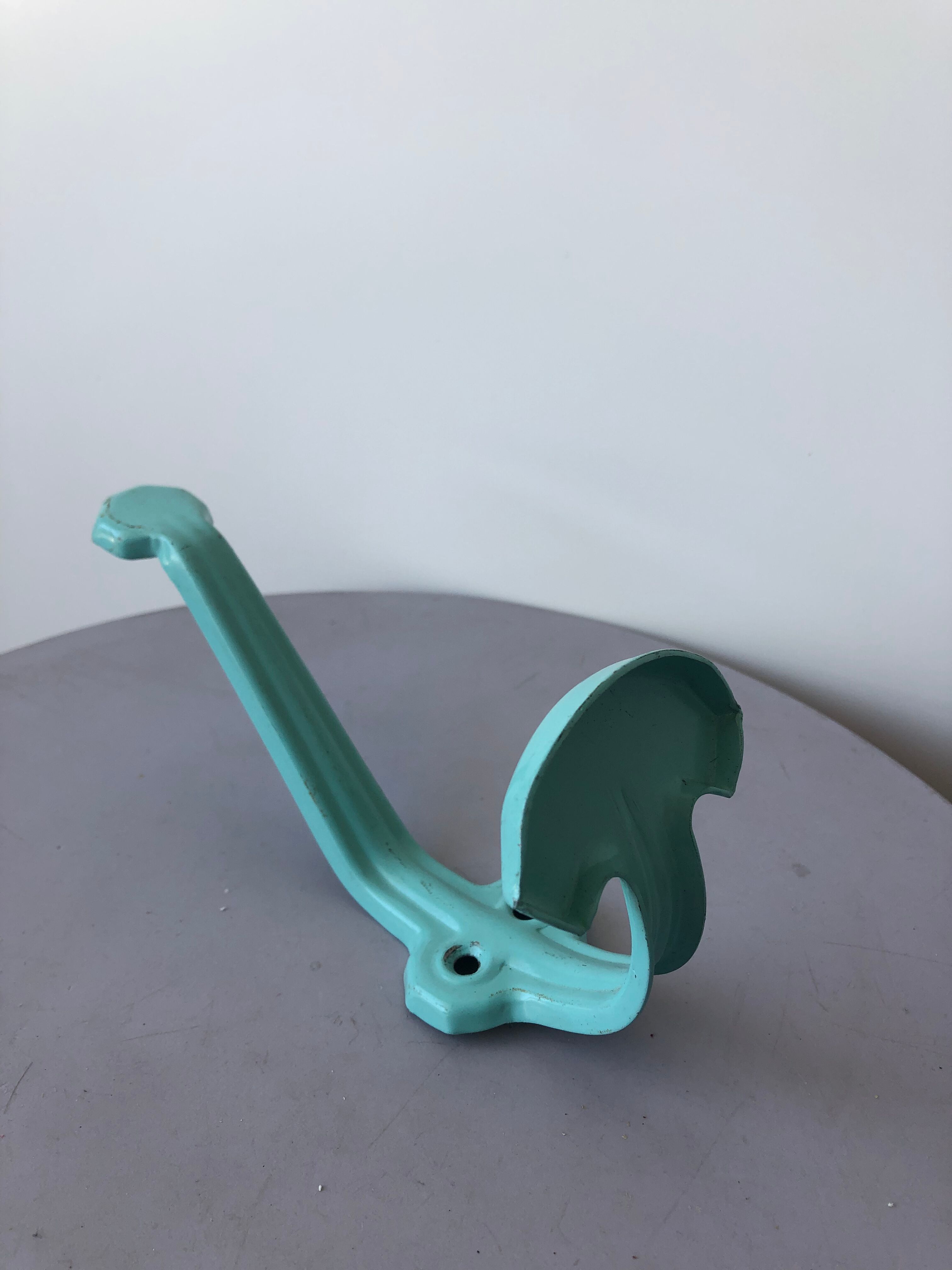 Vintage enamelled metal hook
