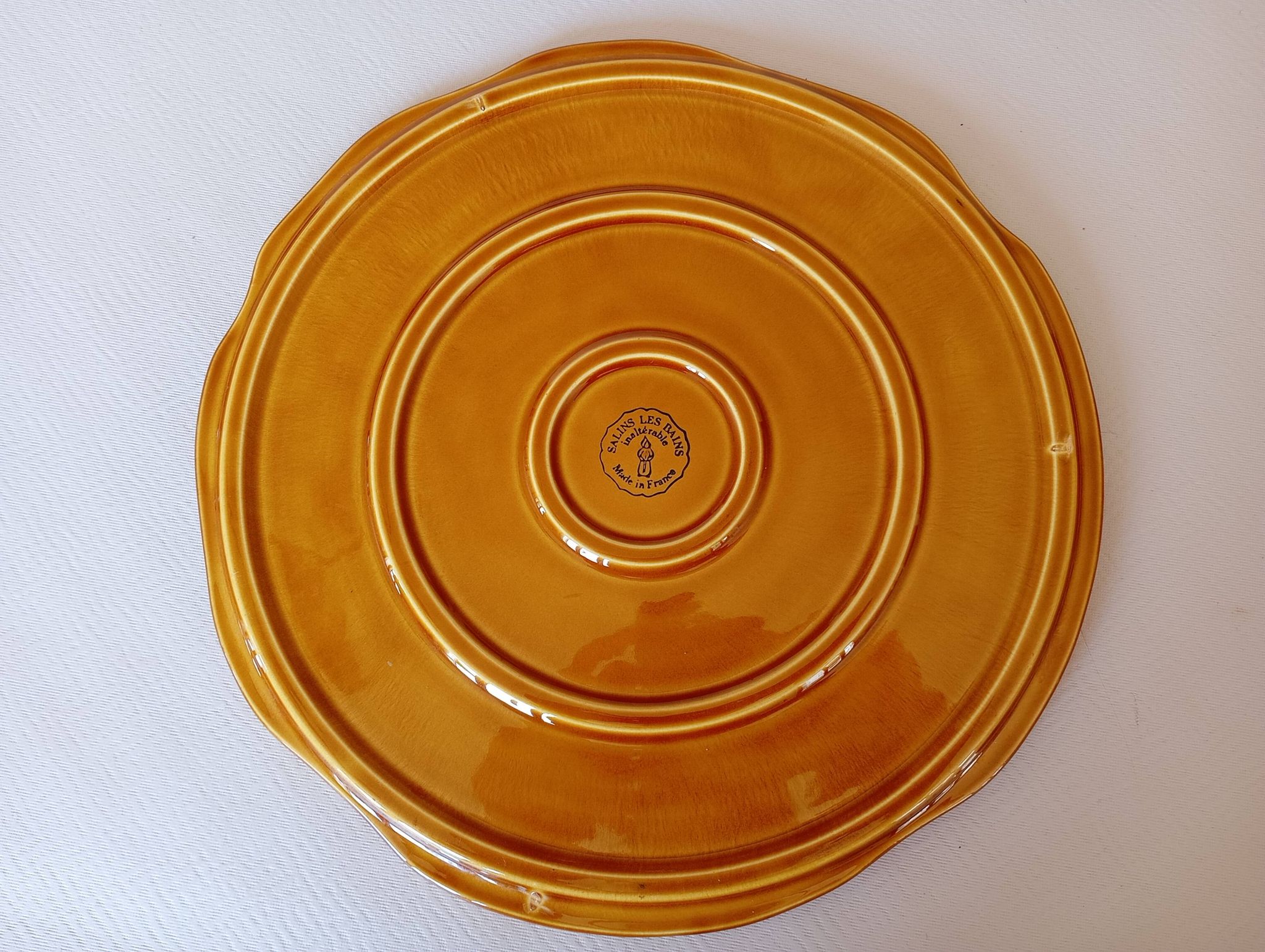 Cake service in slipware Salins les Bains