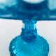 Blue glass stand cup