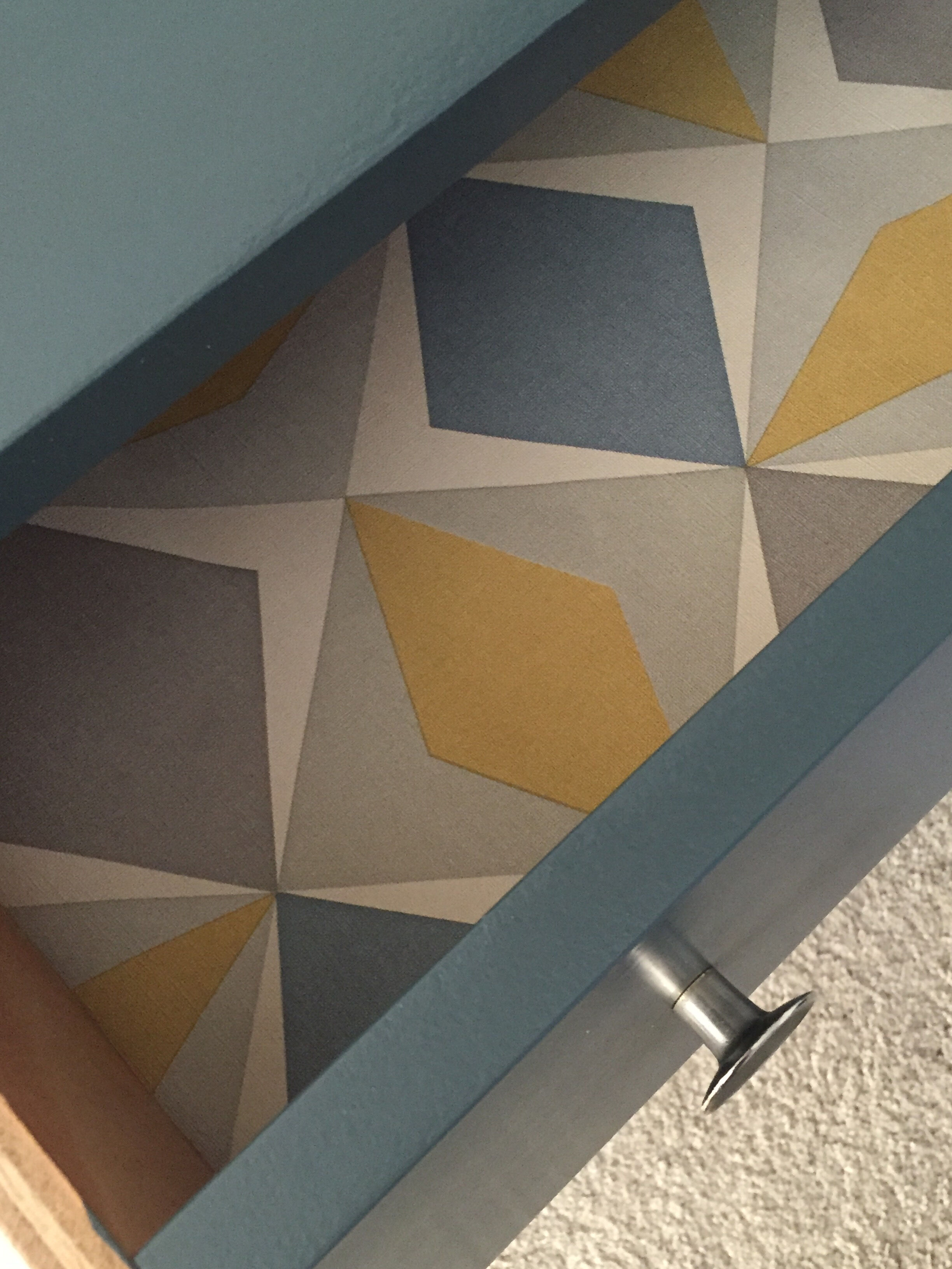 1960s chest with compass foot in brass