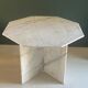 Dining table, hexagonal marble console c.1970