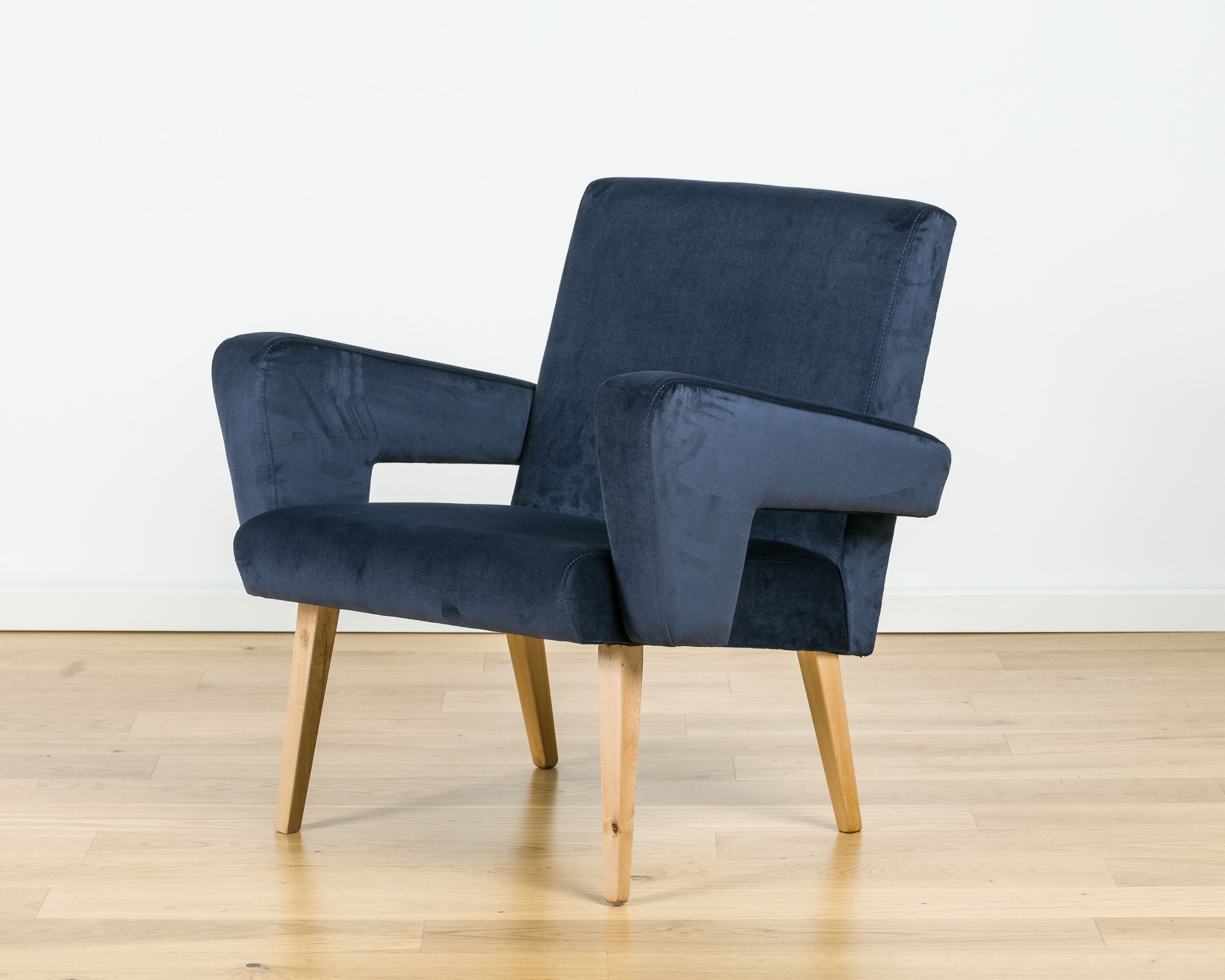Ensemble de 2 fauteuils en velours de jitona, années 60