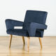 Ensemble de 2 fauteuils en velours de jitona, années 60