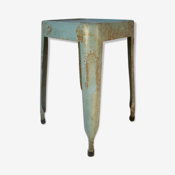Vintage industrial sheet metal stool