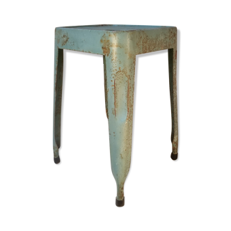 Vintage industrial sheet metal stool