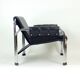 Lounge Chair By Viliam Chlebo In Chrome And Leatherette, Kodreta 1980s