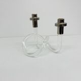Dorothy Thorpe Pretzel mid-century lucite candle stick, 1940’s