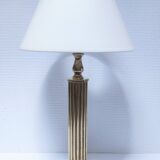 Pied de lampe colonne laiton marbre néo classique vintage