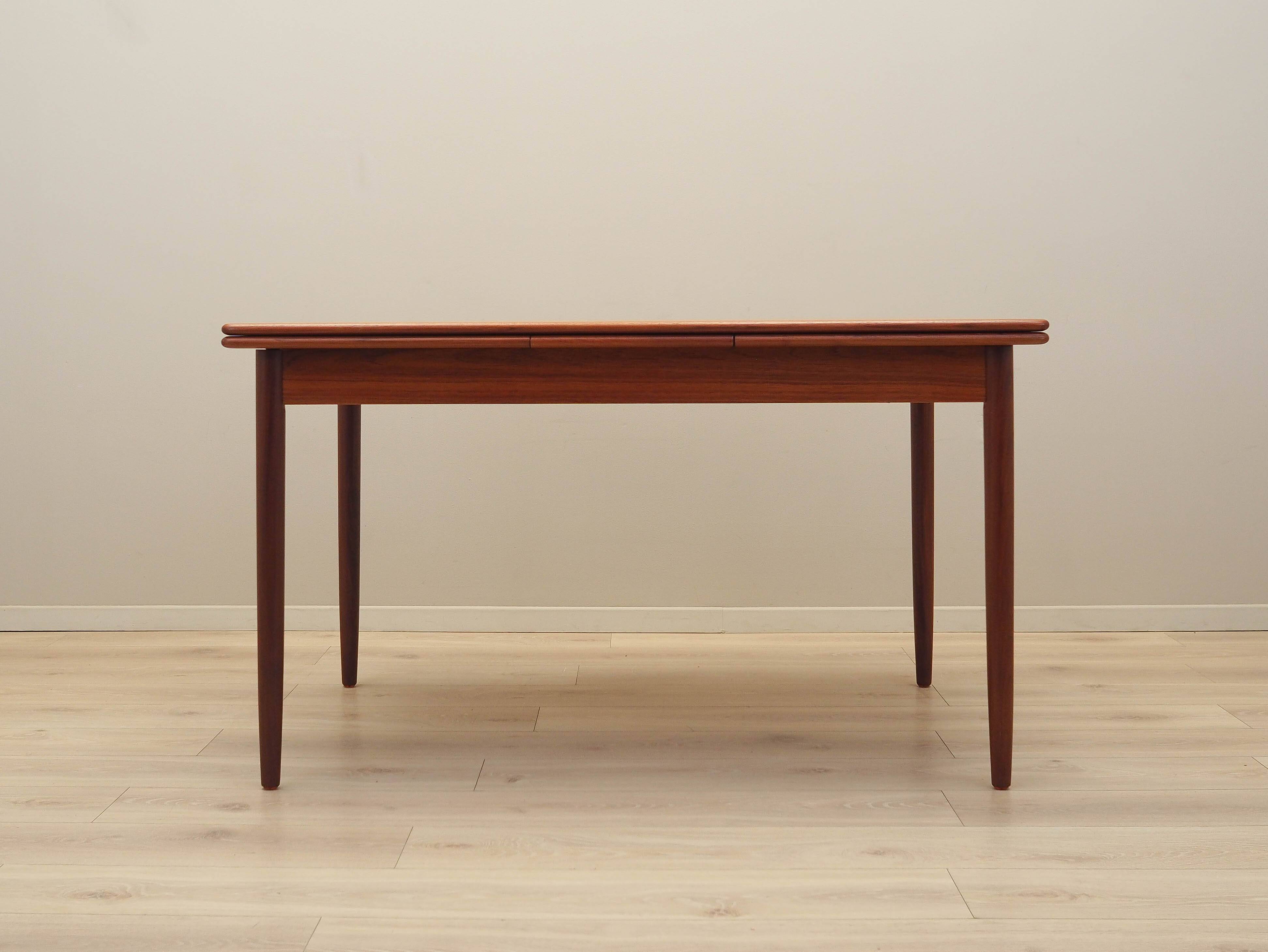 Teak table, Danish design, 1970s, production: Denmark