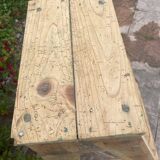 Escabeau de peintre en bois brut