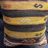 Housse de coussin lombaire en laine