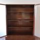 Glass library in walnut, Art Deco style, 1960s