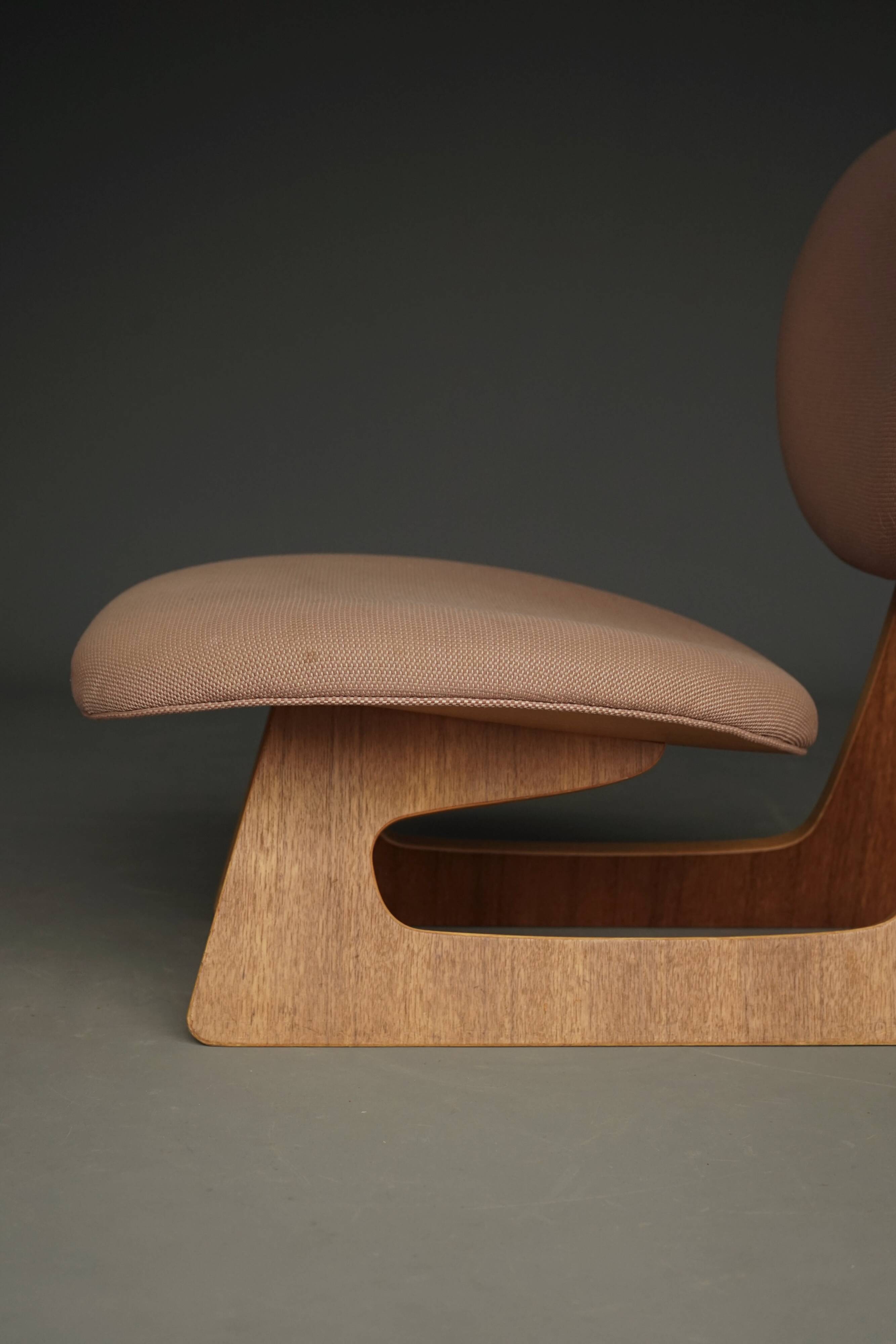 model 5016 Low Chair by Junzo Sakakura and Daisaku Cho, 1970s
