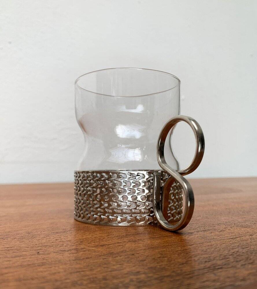 Mid-century Finnish Tsaikka tea glass by Timo Sarpaneva for Iittala.