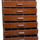 Former antique Burmese teak workshop cabinet