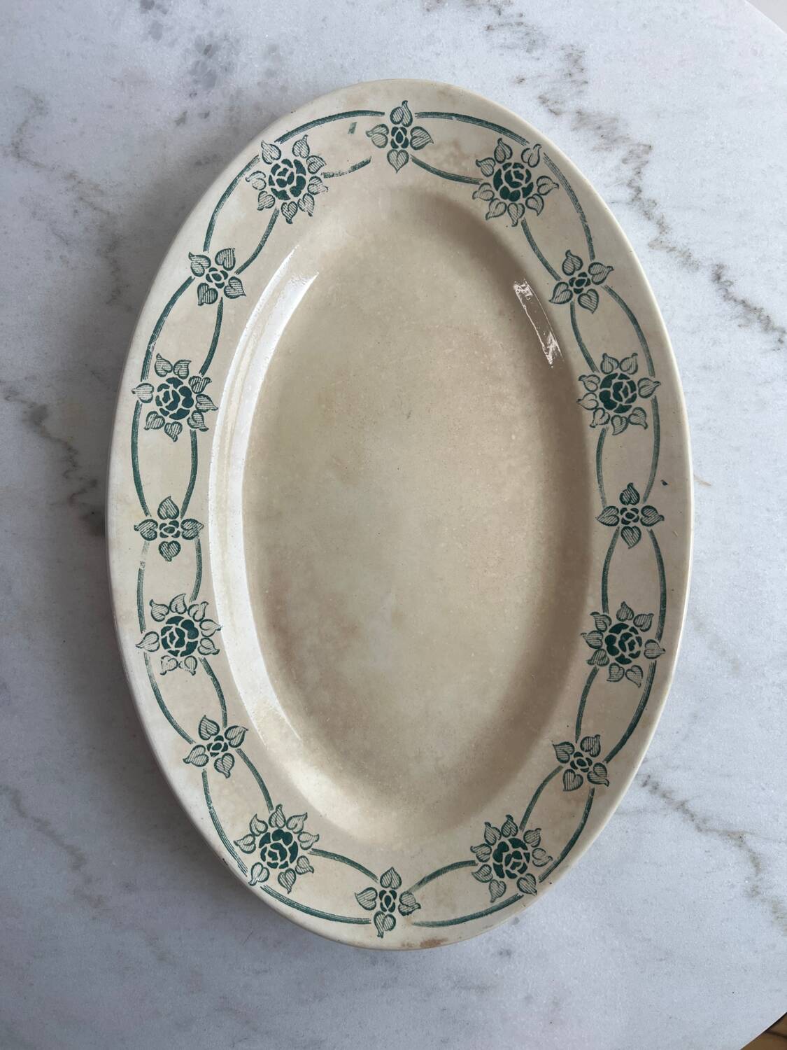 Large Simone Givor Terre de fer presentation dish