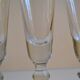 Série de 4 anciens verre verres à absinthe