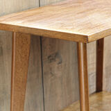 Scandinavian wooden service, compass feet