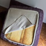 Togo purple sofa set - 2-seater sofa and corner armchair