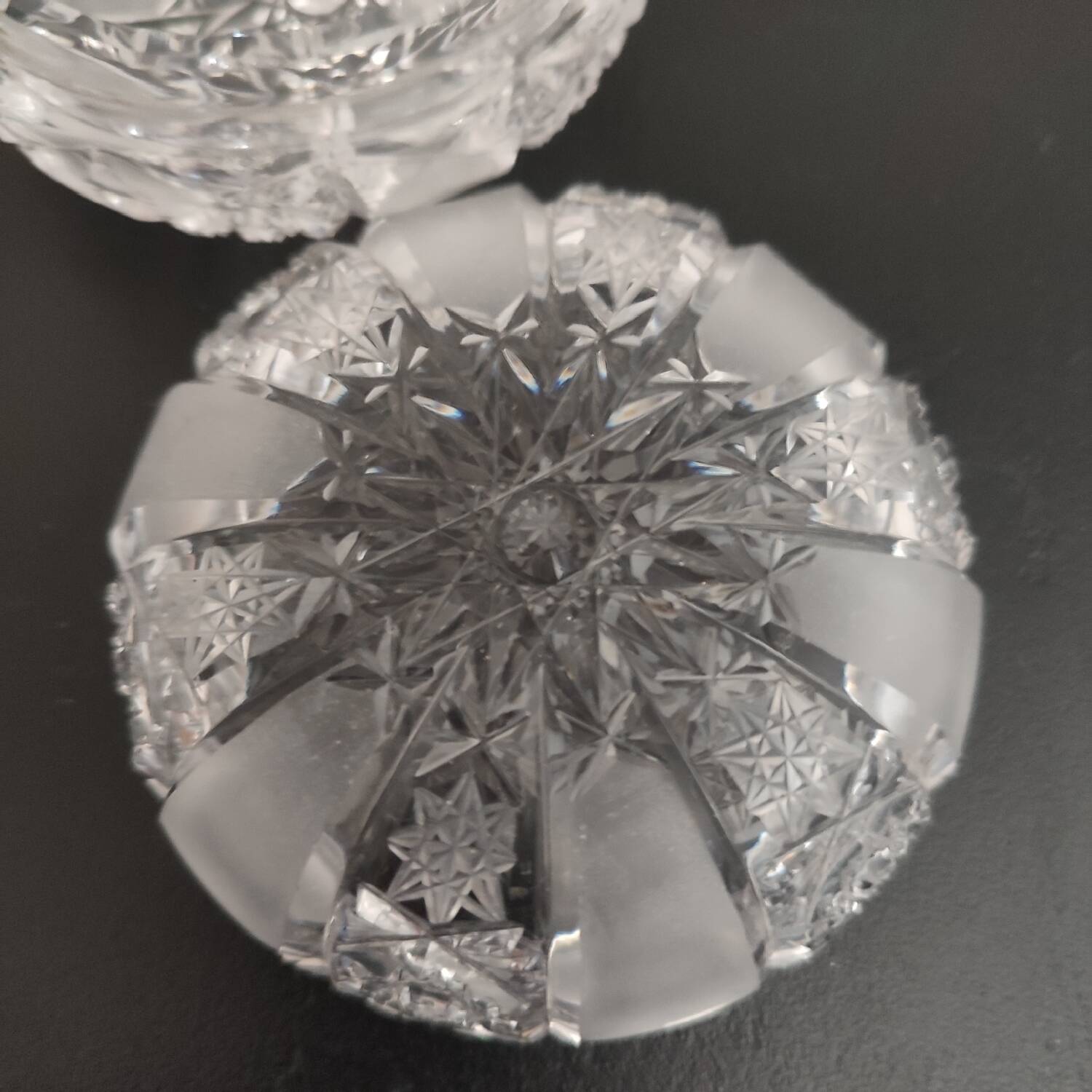 Vintage Arques crystal sugar bowl